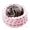 シャグラインペットネスト耐久性のある温かい猫のベッド